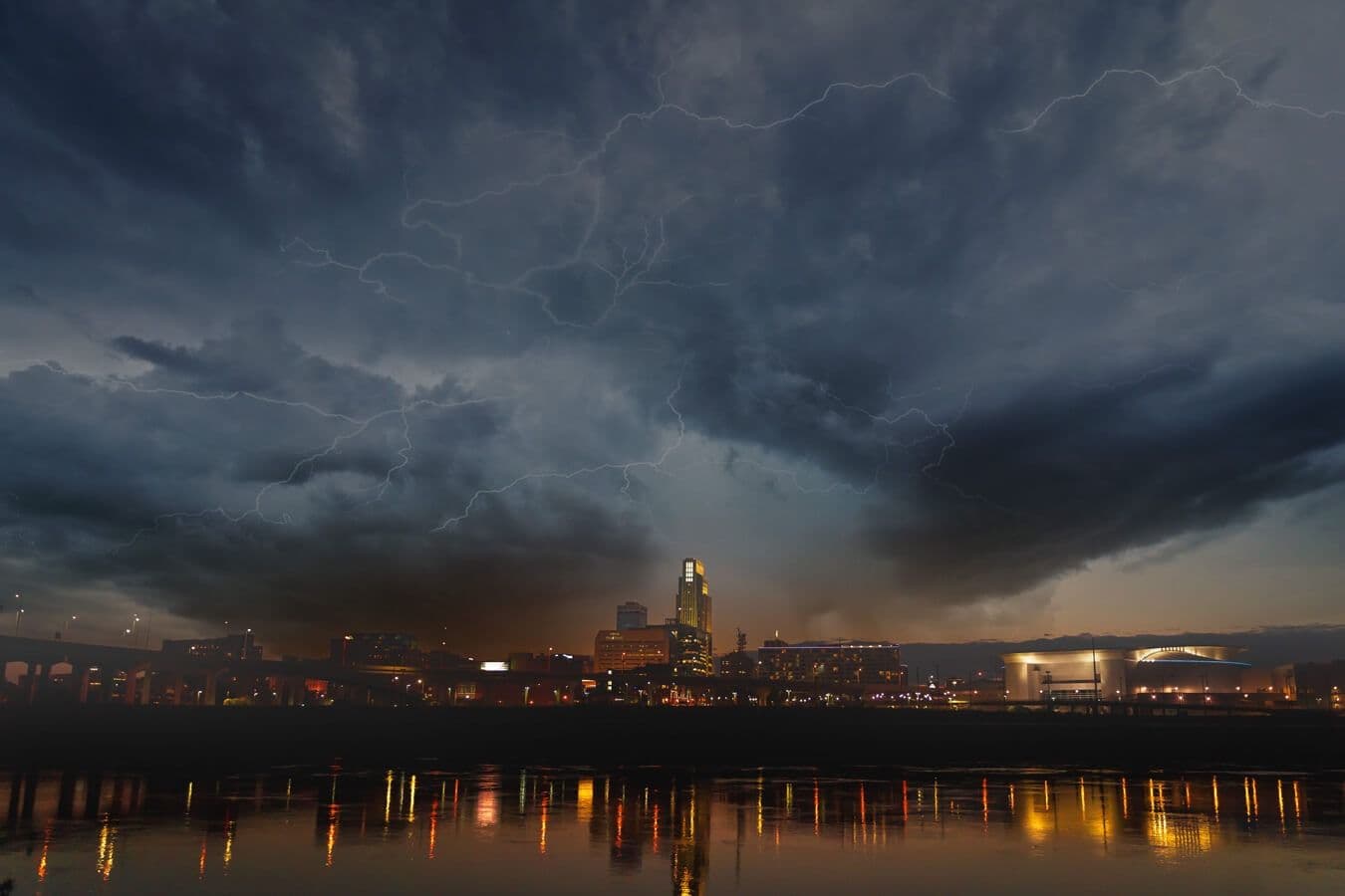 Stormy city