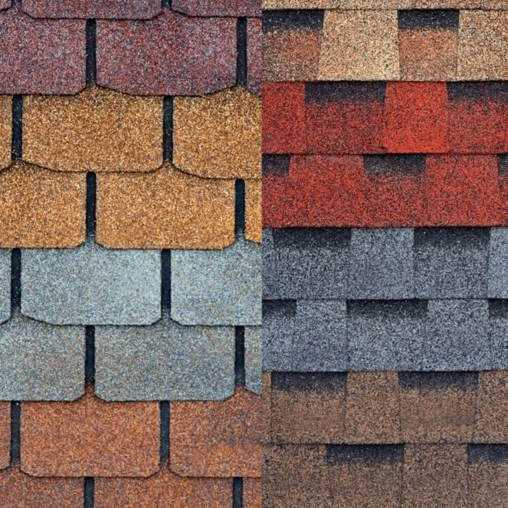 Picture showing the most popular roof shingle colors for your roof replacement.