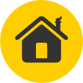 McCoy Roofing house icon.
