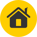 House Icon for McCoy Roofing.