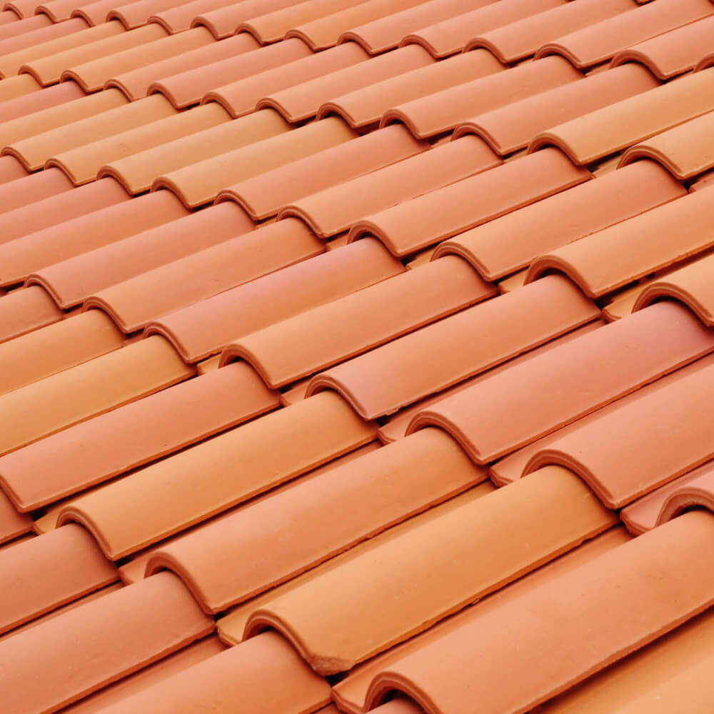 Picture showcasing roof tiles instead of the classic shingles over a home.