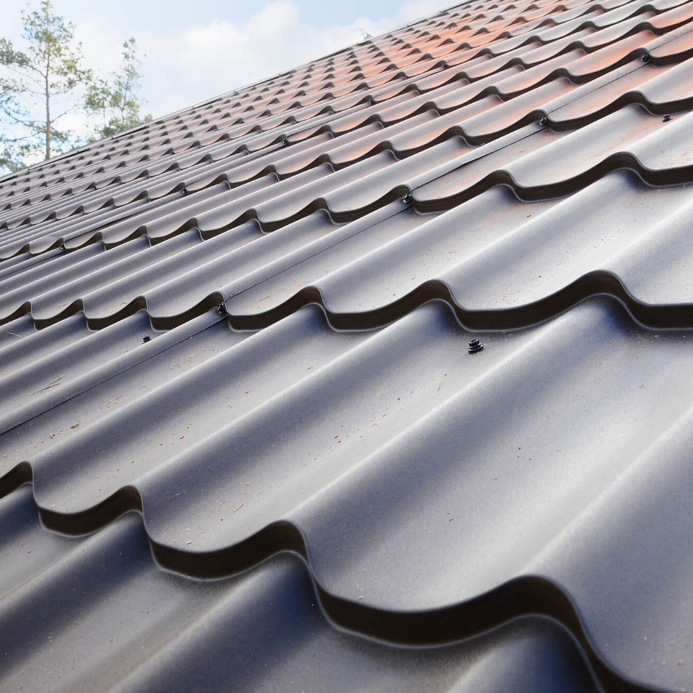 Picture displaying one of the many kinds of metal roof offered by McCoy Roofing.