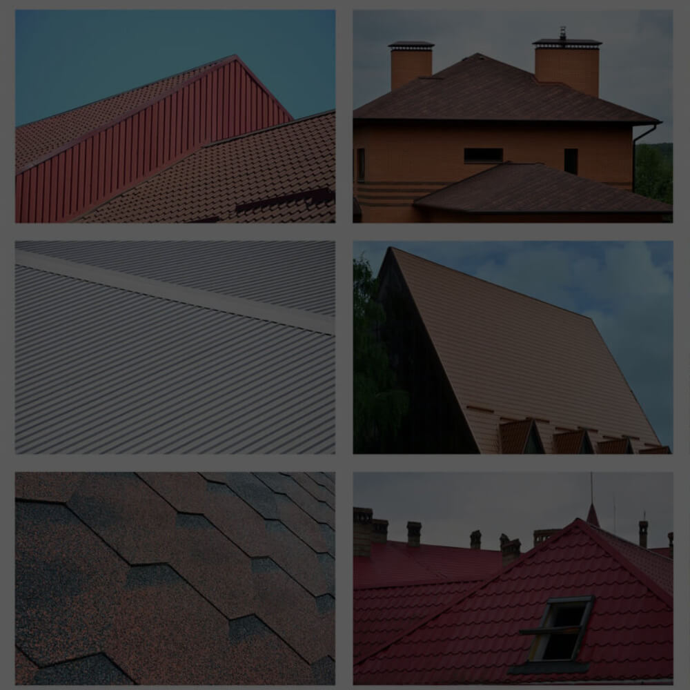 Picture displaying the different type of roof materials used by McCoy Roofing.